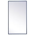 thumbnail image 1 of Home Decorative Modern Metal Frame Rectangle Mirror 20" X 36" - Blue, 1 of 7