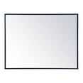 thumbnail image 1 of Home Decorative Modern Metal Frame Rectangle Mirror 27" X 36" - Blue, 1 of 7