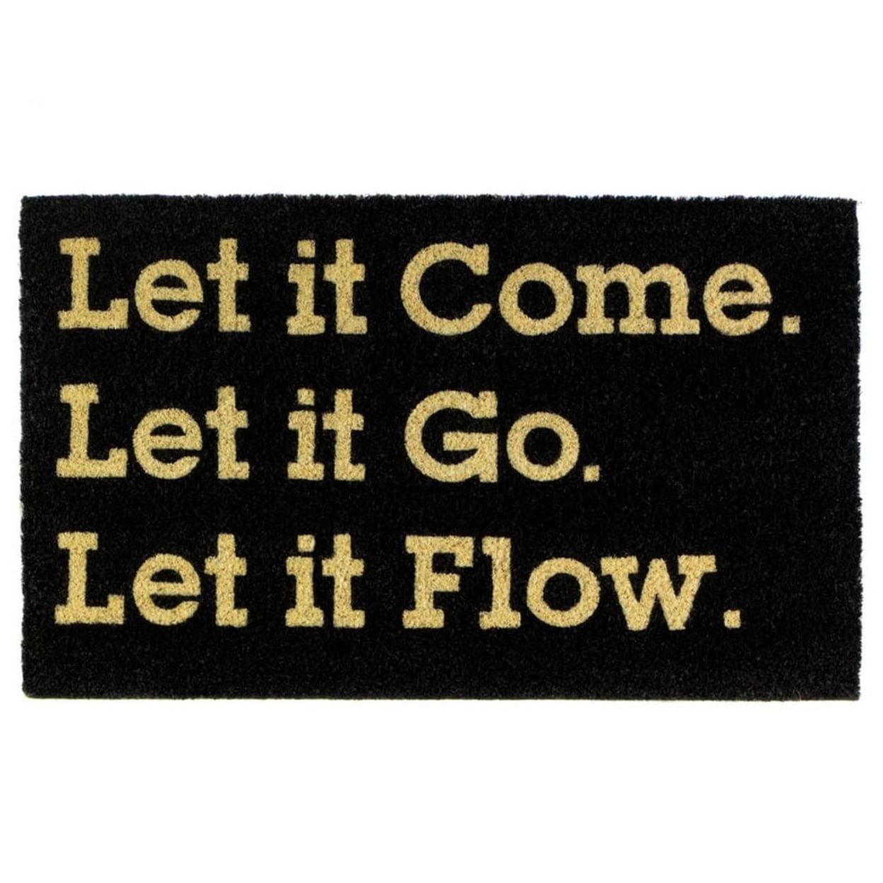 Home Decorative Outdoor - Indoor Let It Flow Coir Door Mat