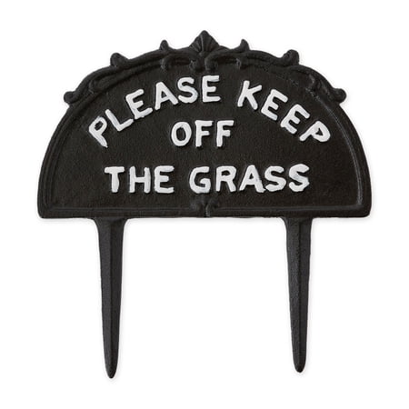 Home Decorative Please Keep Off The Grass Metal Garden Stake