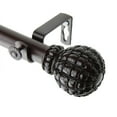 thumbnail image 1 of Home Decorative Pod Curtain Rod 48-84 inch - Mahogany, 1 of 4