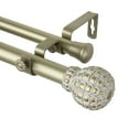 thumbnail image 1 of Home Decorative Pod Double Curtain Rod 66-120 inch - Light Gold, 1 of 2