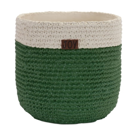 Home Decorative Pot 9.25"D x 9.25"H Cement