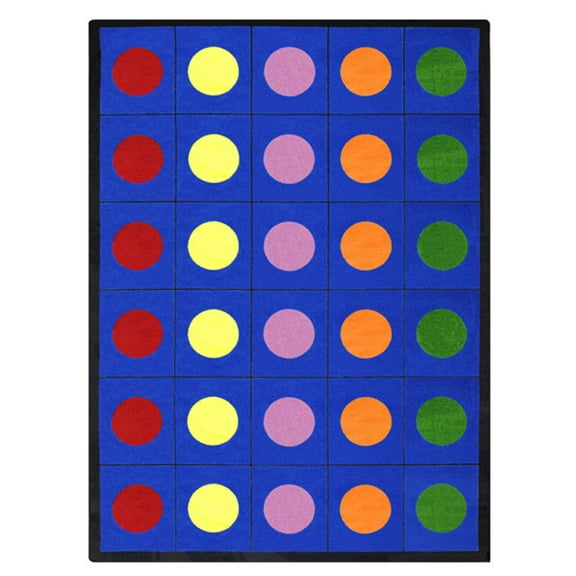 Lots of Dots 5'4" x 7'8" area rug in color Multi