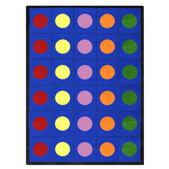 Lots of Dots 5'4" x 7'8" area rug in color Multi