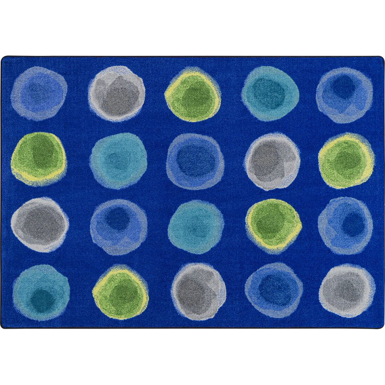 Spot Rug Joy Carpets Kid Essentials Watercolor Spots 5'4