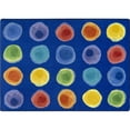 thumbnail image 1 of Watercolor Spots 5'4" x 7'8" area rug in color Rainbow, 1 of 7