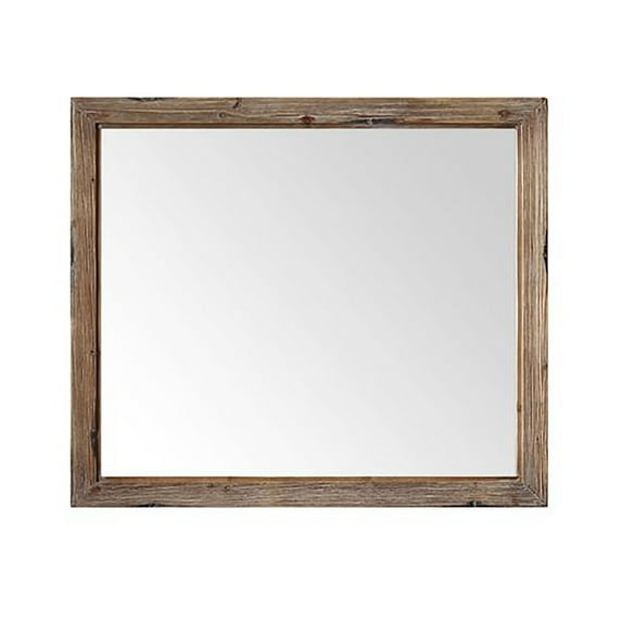 Home Decorative Rectangular Fir Wood 42" Mirror For 48" Of Vanities