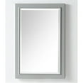 thumbnail image 1 of Home Decorative Rectangular Solid Wood 20" X 30" Mirror - Cool Grey, 1 of 9