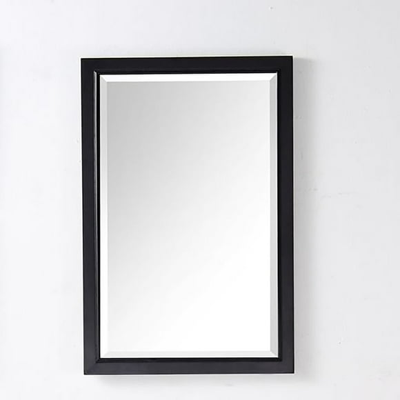 Home Decorative Rectangular Solid Wood 24" X 36" Mirror - Espresso