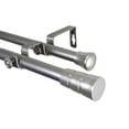 thumbnail image 1 of Home Decorative Rio Double Curtain Rod 66-120" - Satin Nickel, 1 of 2