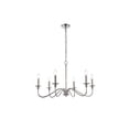 thumbnail image 1 of Home Decorative Rohan 30" Iron Chandelier In Polished Nickel, 1 of 10
