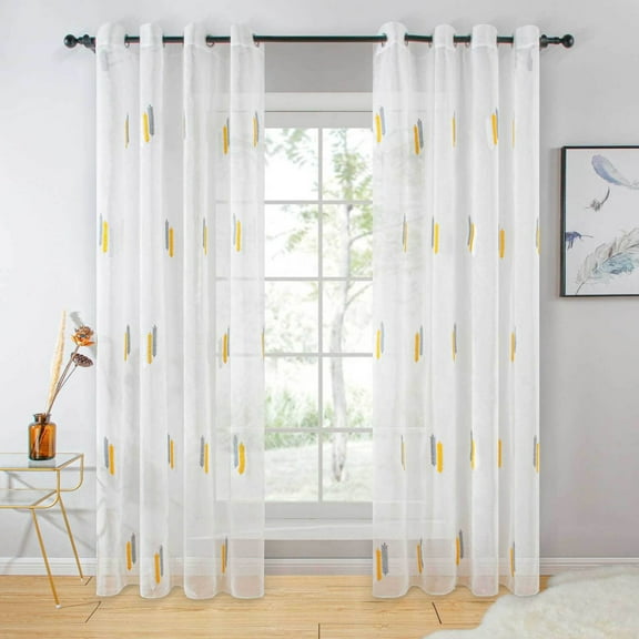 Home Decorative Sheer Curtain Panel, Cologne