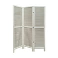 thumbnail image 1 of Home Decorative Shutter Screen Room Divider - White - 3 Panel, 1 of 5