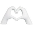 thumbnail image 1 of Home Decorative, Surprise White Heart Hands Sculpture Decor For Bedroom Living Room Bookshelf Table Modern Love Heart Hands Statues, Boho Home Decor Accessories,Desktop Ornament, White, 1 of 5