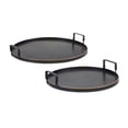 thumbnail image 1 of Home Decorative Tray (Set of 2) 15"D, 20"D Metal, 1 of 2