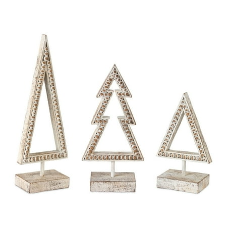 Home Decorative Tree Cut-Out (Set of 3) 8"H, 10.5"H, 12.75"H Resin