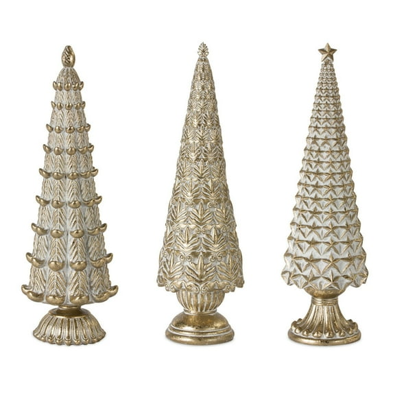 Home Decorative Tree (Set of 3) 13.75"H Resin