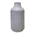 thumbnail image 1 of Melrose Ribbed Terracotta Vase - 12.25" - White, 1 of 2