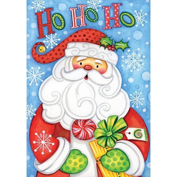 Home Decorative Welcome Winter Garden Flag, Merry Christmas Snowman Santa Xmas Tree Decor, Xmas Outside Decorations Seasonal Outdoor Yard Garden Flag 12 x 18"