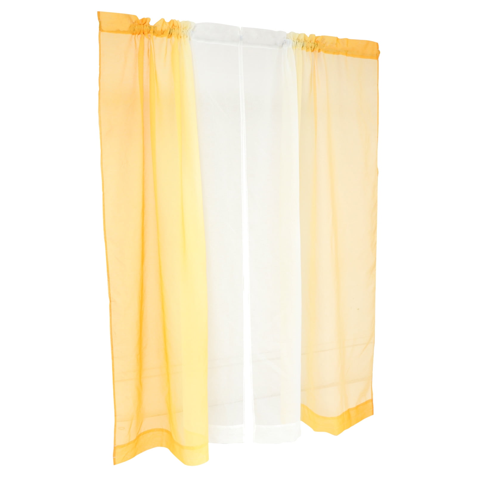 Home Decorative Window Panels Voiles: Gradient Yellow White Voile ...