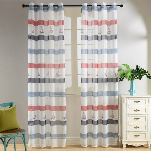 Home Decorative Window Sheer Curtain Panel, Miami