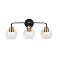 thumbnail image 1 of Home Decorator Lawrence 3-Light Aged Bronze and Brass Vanity Light, 1 of 5