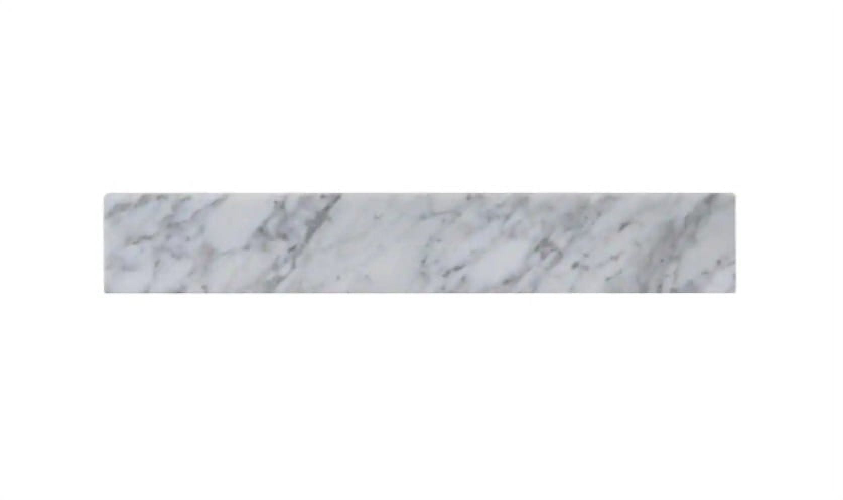 Bianco Carrara Marble White Bathroom Vanity Side Splash