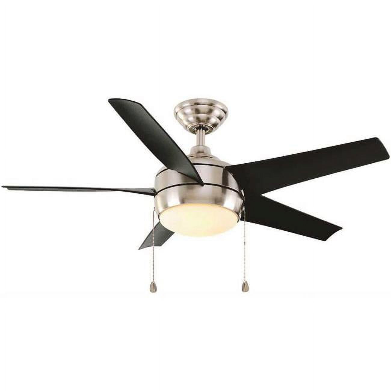 Home Decorators Collection 37565 44 in. Windward LED Ceiling Fan with Light  Kit\u0026#44; Brushed Nickel - Walmart.com, image size:1300x1300