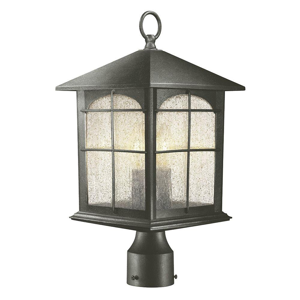 Hampton bay outdoor post hotsell lantern