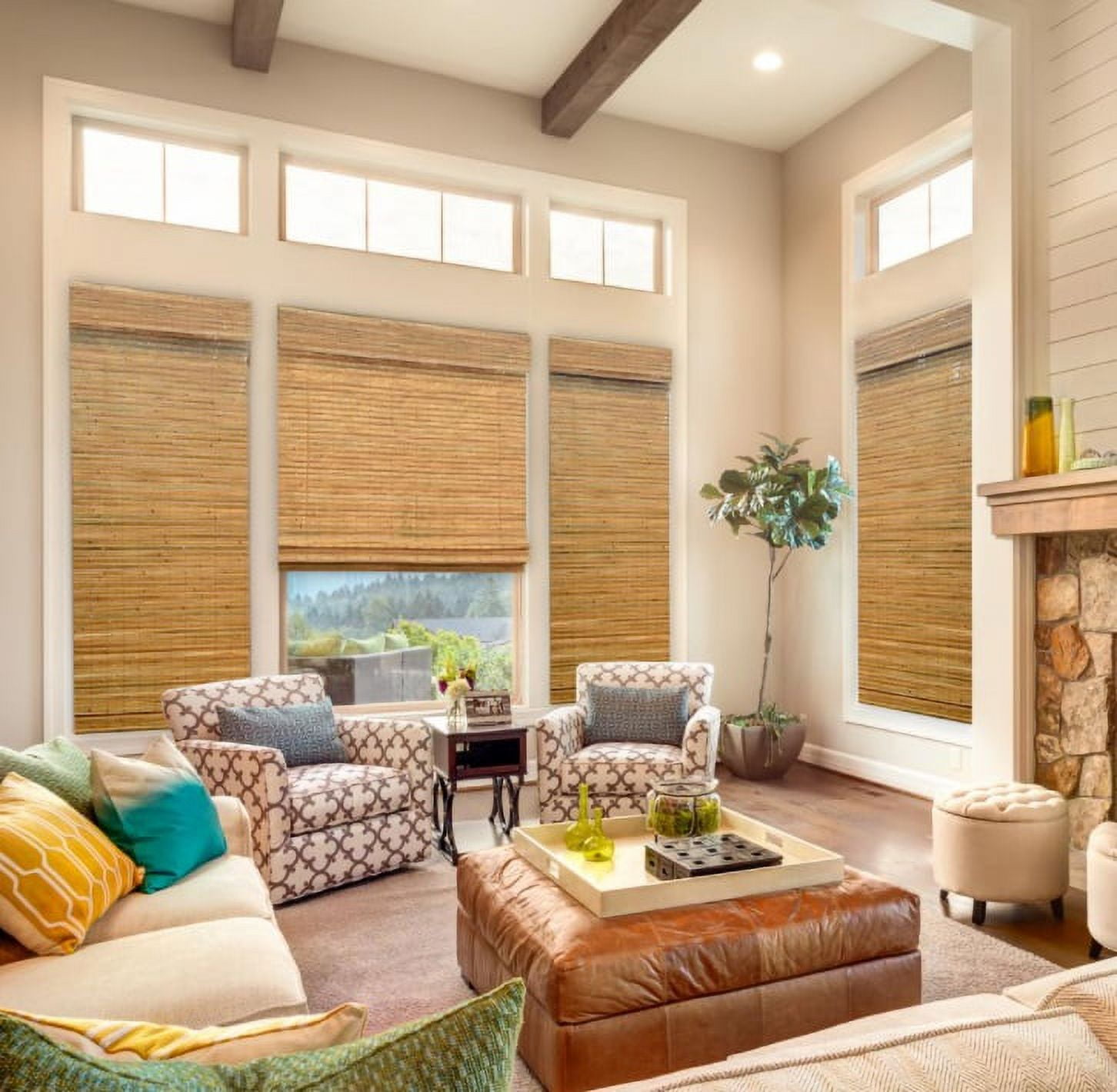 Home Decorators Collection Multi Weave Cordless Bamboo Shades, 72\, image size:1452x1420