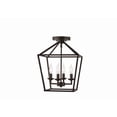 thumbnail image 1 of Home Decorators Collection Weyburn 16.5 in. 4-Light Bronze Semi-Flush Mount, 1 of 4