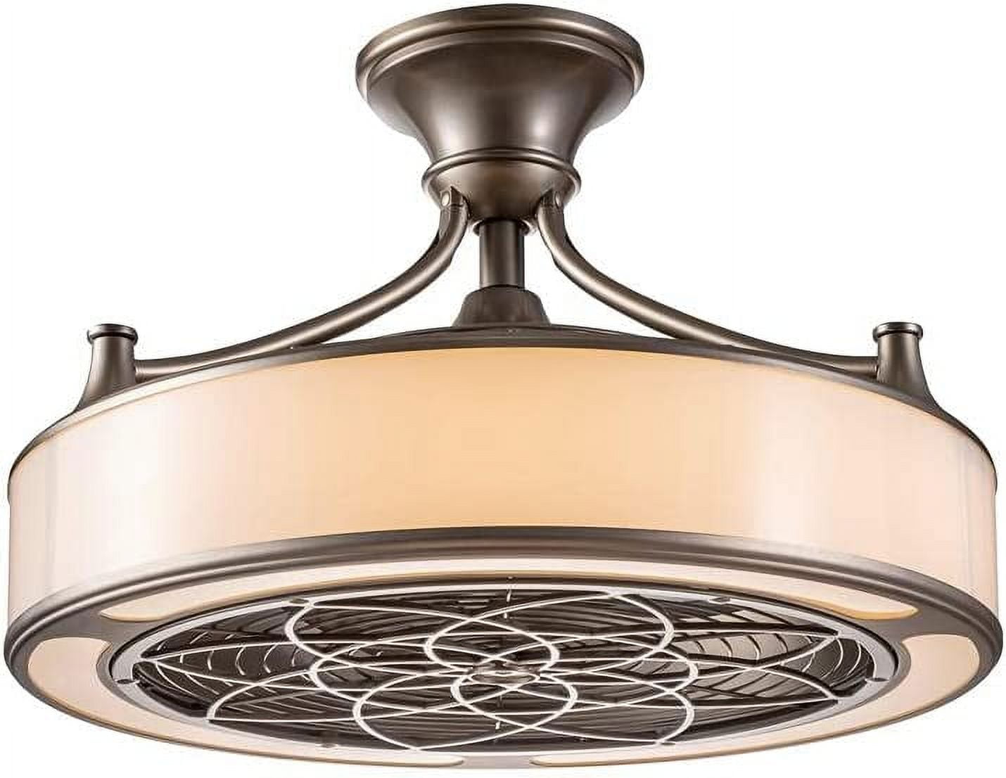 Windara 22 in. LED Kitchen Room Fixture Indoor/Outdoor Brushed Nickel