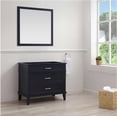 thumbnail image 1 of Home Decorators Collection Woodfall 34 in. W x 34 in. H Square Framed Wall Mount Bathroom Vanity Mirror in Midnight Blue, 1 of 7