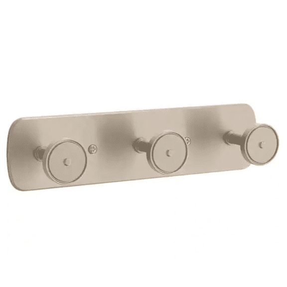 Home Decorators R4393H-SN 10" Round Post Hook Rail Satin Nickel