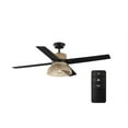 thumbnail image 1 of Home Decorators Savannah 52" LED Matte Black Dry Rated Ceiling Fan w/Remote, 1 of 7