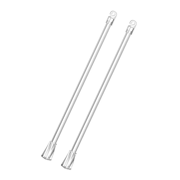 Home Decors Pull Rods Set for Vertical Blinds 30cm Clear Acrylic Curtain Tilt Wand with Hook and Handle 2/4/6/8/10