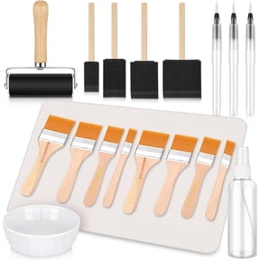Home Decoupage Crafting Kit for Beginners and Hobbyists, 19-Piece Set With 4-Inch Roller, Silicone Mat