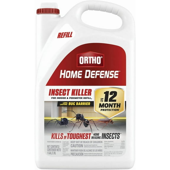 Home Defense Insect Killer for Indoor and Perimeter Refill2, Controls Ants, Roaches, Spiders and More, 1 gal