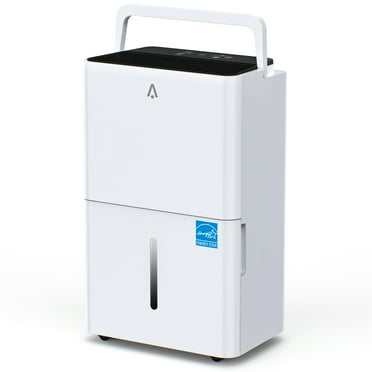Home Dehumidifier with Handle, 25 Pint Large Dehumidifiers for Bathroom Bedroom Basement up to 1,500 Sq.Ft, Automatic Shut Off, Drain Hose, Ultra Quiet, 24H Timer