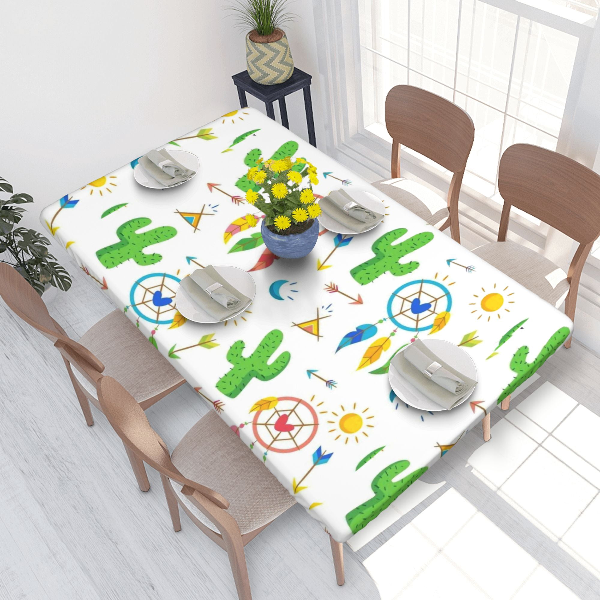 Squared Cactus Tablecover