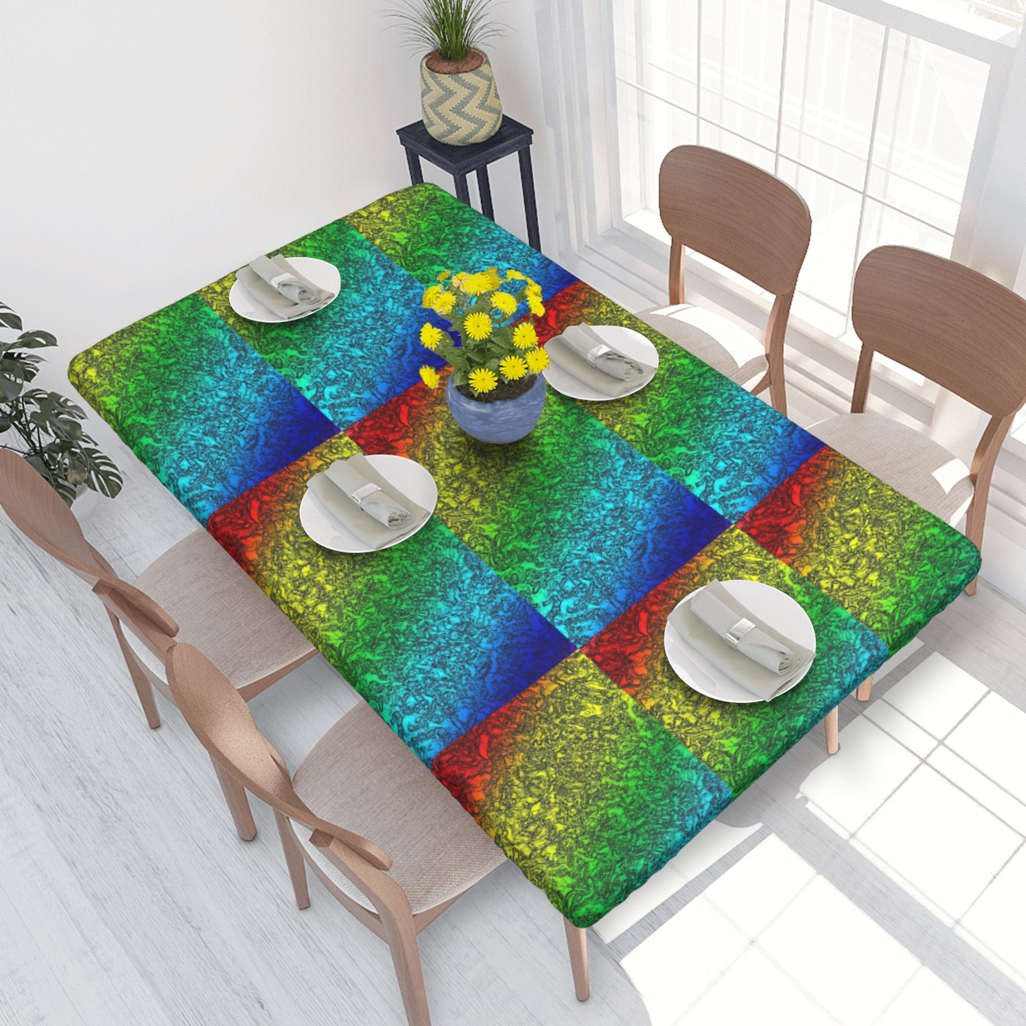 The Colorful Mosaic Waterproof Table cover main image 1