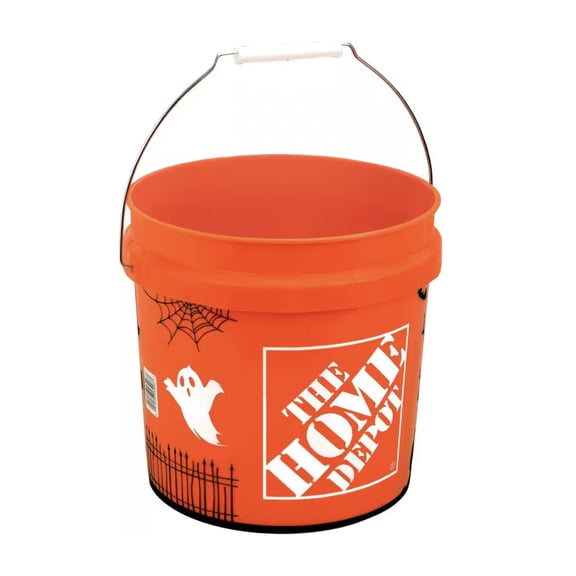 Home Depot Halloween 2 Gallon Trick or Treat Pumpkin Buckets | Viral TikTok Candy Pails | Sets of 2, 3, 4 or 5 Set of: 5