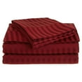 thumbnail image 1 of Home Design 1800 Series Luxurious Hotel Stripe Sheet Sets (Full,Burgundy), 1 of 2