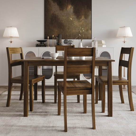 Home Design 4 Pieces Nome Dining Chair (Set of 4), Brown