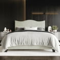 thumbnail image 1 of Home Design Anderson Twin Upholstered Panel Bed with Tufted Wingback Headboard and Foam Cushioning, Light Gray, Easy Assembly, 1 of 5