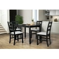 thumbnail image 1 of Home Design Athens Dining Chair (Set of 4), Black/Gray, 1 of 5