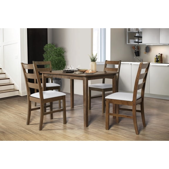 Home Design Athens Dining Chair (Set of 4), Brown/Gray