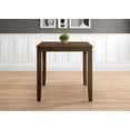 thumbnail image 1 of Home Design Azalea Brown Square Counter Table with Sturdy Wood Legs, Modern Minimalist Style, Space-Saving Design, Durable Construction, Easy Assembly, Adult, 1 of 5