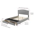 thumbnail image 1 of Home Design Bakersfield Storage Bed Grey - Queen, 1 of 5